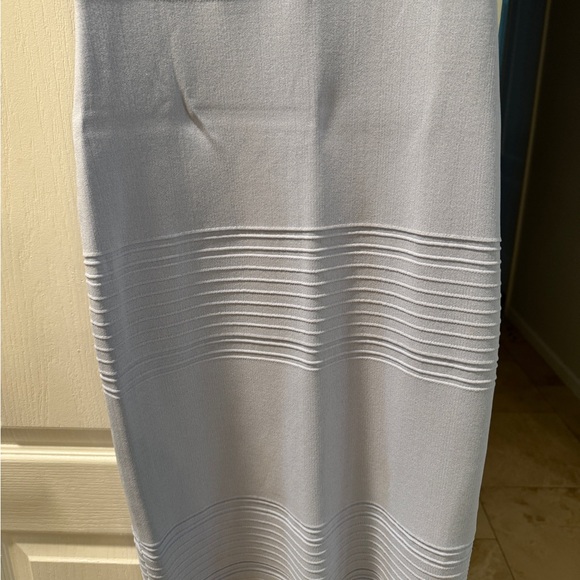 Eliza J Off-Shoulder Light Blue Midi Dress - Picture 4 of 9